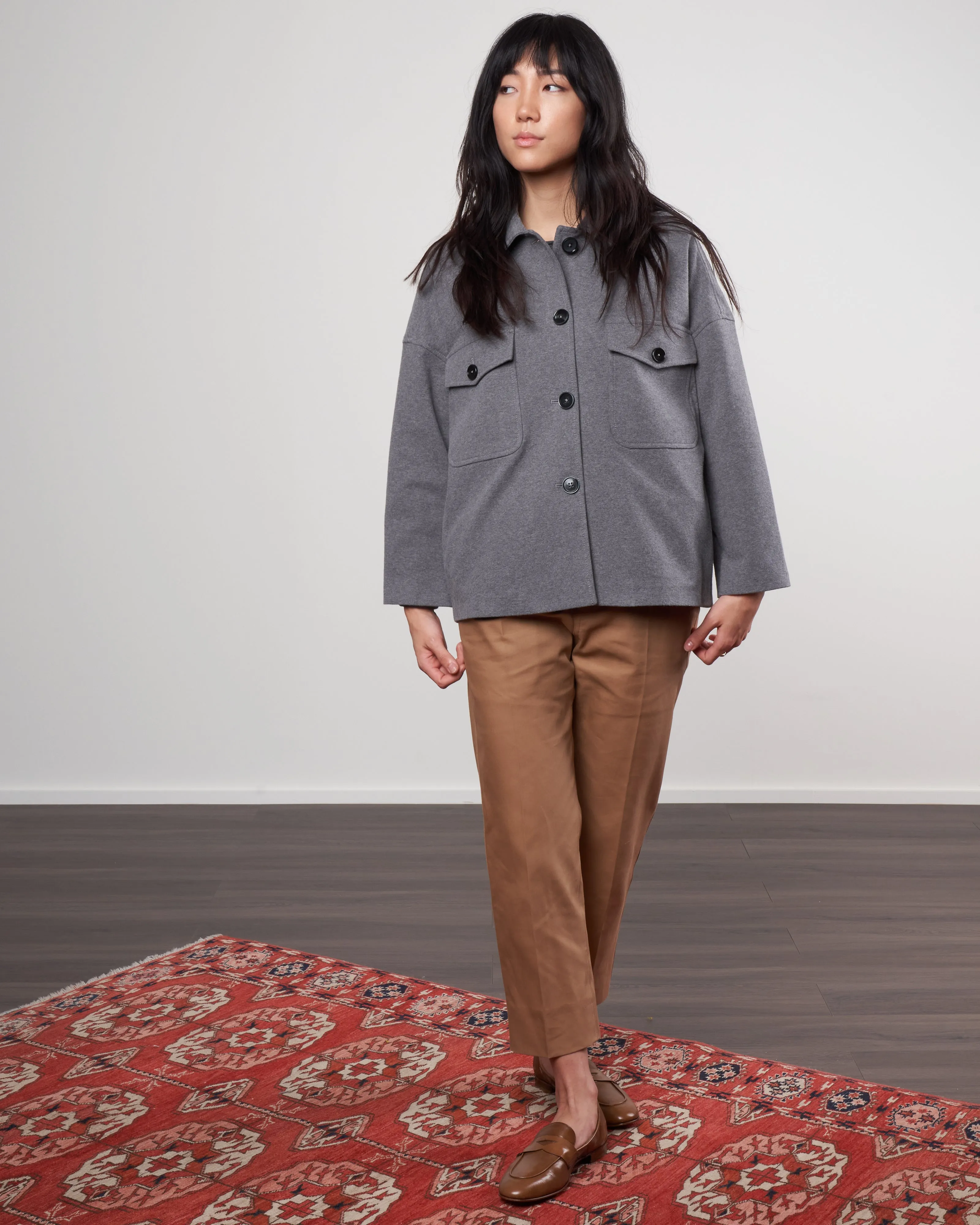 patch pocket gaban - grigio melange